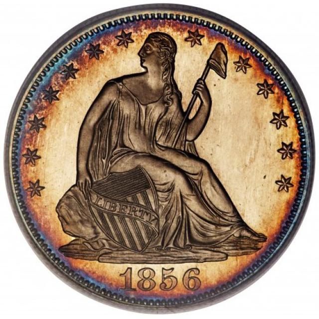 Монета Seated Liberty Half Dollar, ½ долара 1856, США, США