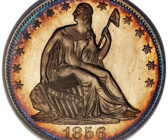 Монета Seated Liberty Half Dollar, ½ долара 1856, США, США