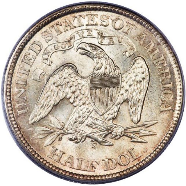 Монета Seated Liberty Half Dollar, ½ долара 1867, США, США