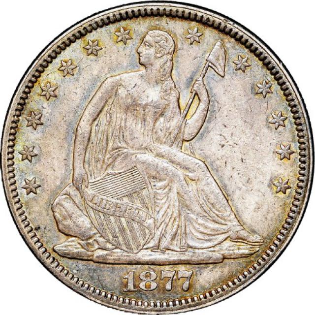 Монета Seated Liberty Half Dollar, ½ долара 1877, США, США