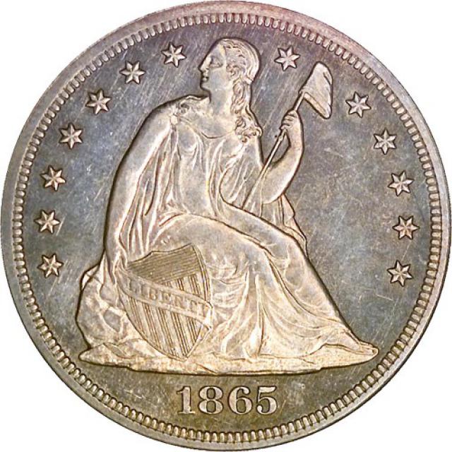 Монета Свобода, що сидить, 1 долар 1865, США, США