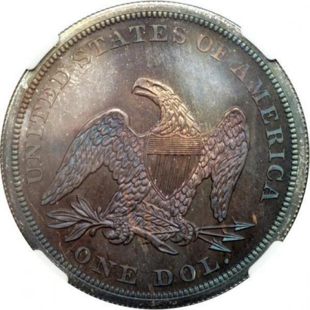 Монета Свобода, що сидить, 1 долар 1864, США, США