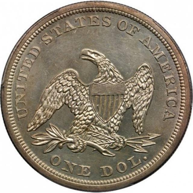 Монета Свобода, що сидить, 1 долар 1863, США, США