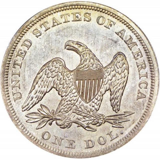 Монета Свобода, що сидить, 1 долар 1862, США, США