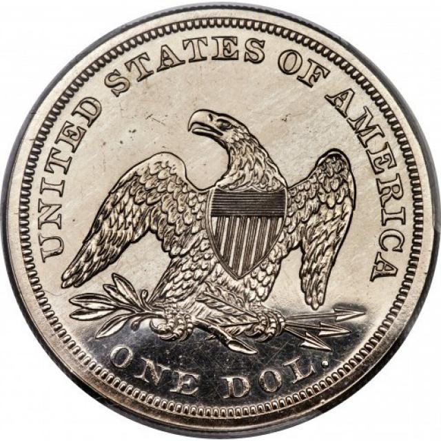 Монета Свобода, що сидить, 1 долар 1861, США, США