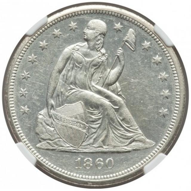 Монета Свобода, що сидить, 1 долар 1860, США, США