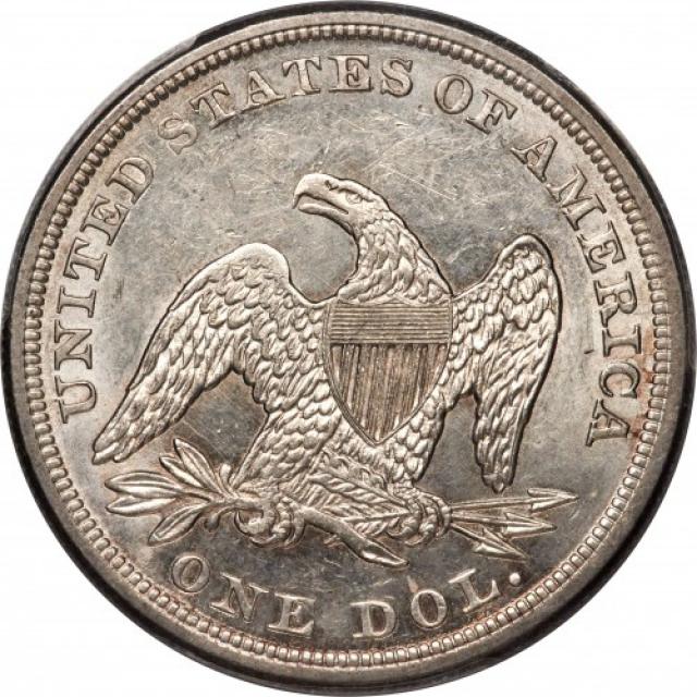 Монета Свобода, що сидить, 1 долар 1857, США, США