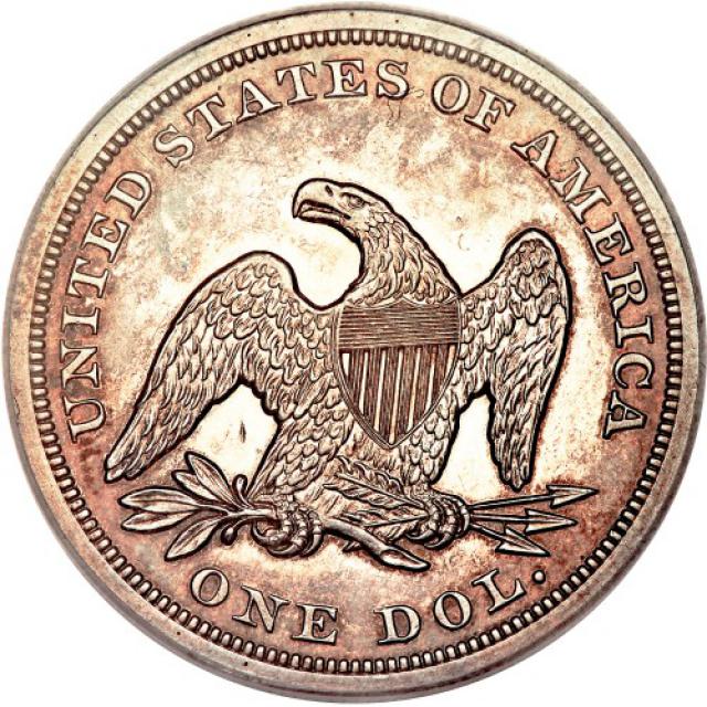 Монета Свобода, що сидить, 1 долар 1855, США, США