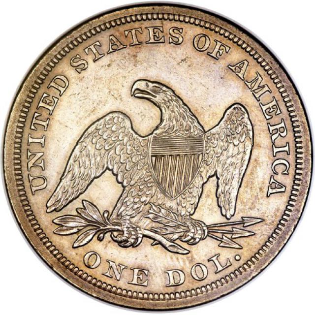 Монета Свобода, що сидить, 1 долар 1854, США, США