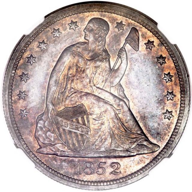Монета Свобода, що сидить, 1 долар 1852, США, США