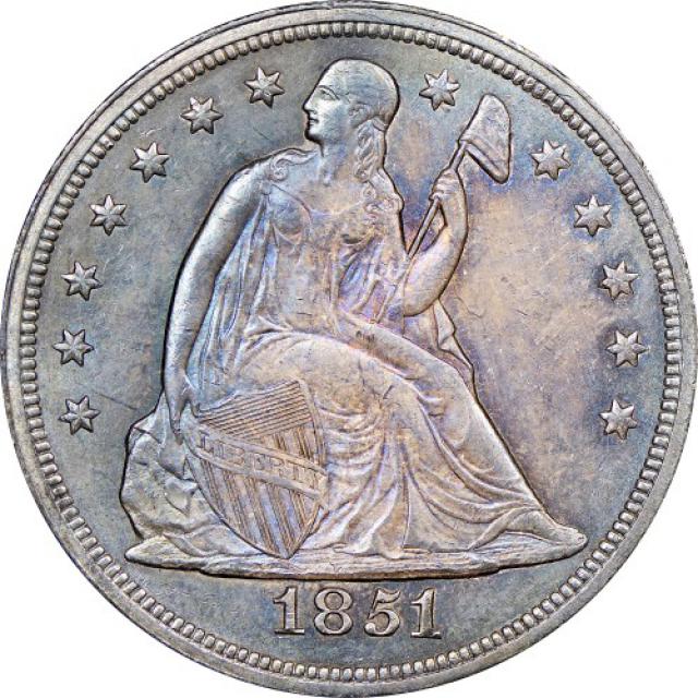 Монета Свобода, що сидить, 1 долар 1851, США, США