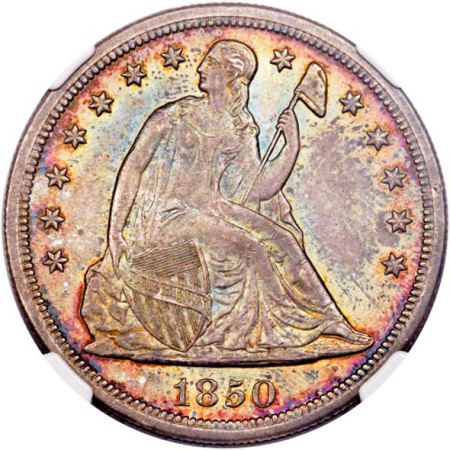 Монета Свобода, що сидить, 1 долар 1850, США, США