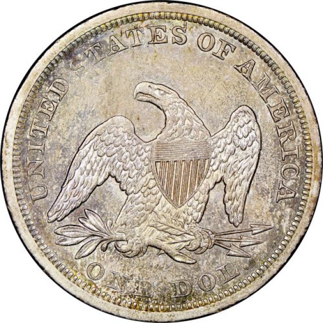Монета Свобода, що сидить, 1 долар 1844, США, США