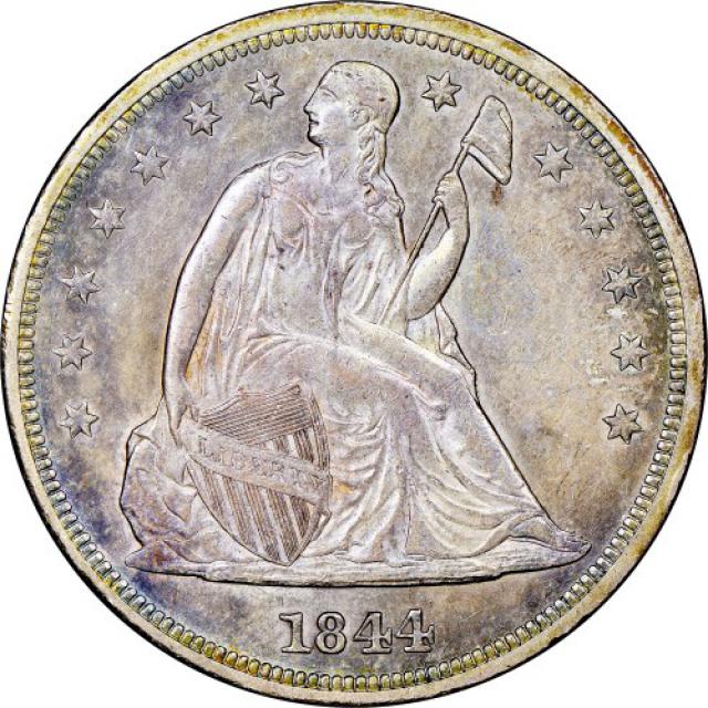 Монета Свобода, що сидить, 1 долар 1844, США, США