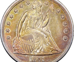 Монета Свобода, що сидить, 1 долар 1841, США, США