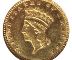 Монета Large Indian Head, 1 долар 1884, США, США