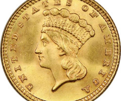 Монета Large Indian Head, 1 долар 1883, США, США