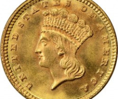 Монета Large Indian Head, 1 долар 1882, США, США