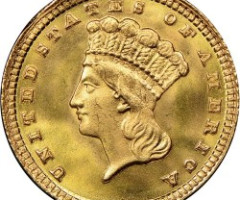 Монета Large Indian Head, 1 долар 1881, США, США
