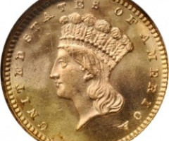 Монета Large Indian Head, 1 долар 1880, США, США