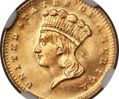 Монета Large Indian Head, 1 долар 1879, США, США