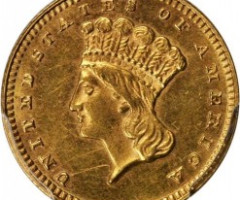 Монета Large Indian Head, 1 долар 1878, США, США