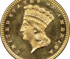 Монета Large Indian Head, 1 долар 1876, США, США