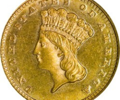 Монета Large Indian Head, 1 долар 1869, США, США