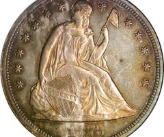 Монета Свобода, що сидить, 1 долар 1873, США, США