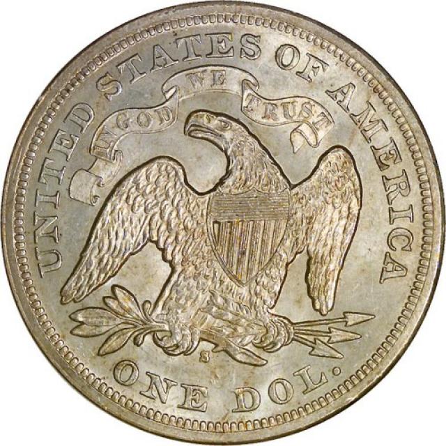 Монета Свобода, що сидить, 1 долар 1872, США, США