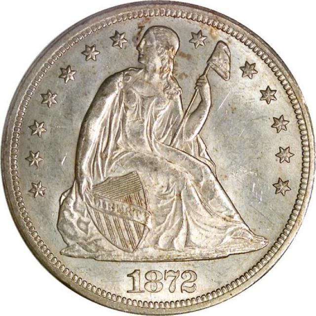 Монета Свобода, що сидить, 1 долар 1872, США, США