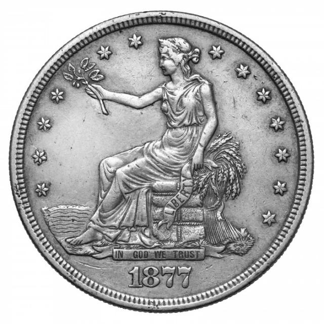 Монета Trade Dollar, 1 долар 1877, США, США