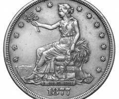 Монета Trade Dollar, 1 долар 1877, США, США