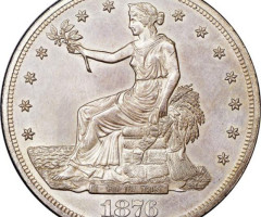 Монета Trade Dollar, 1 долар 1876, США, США