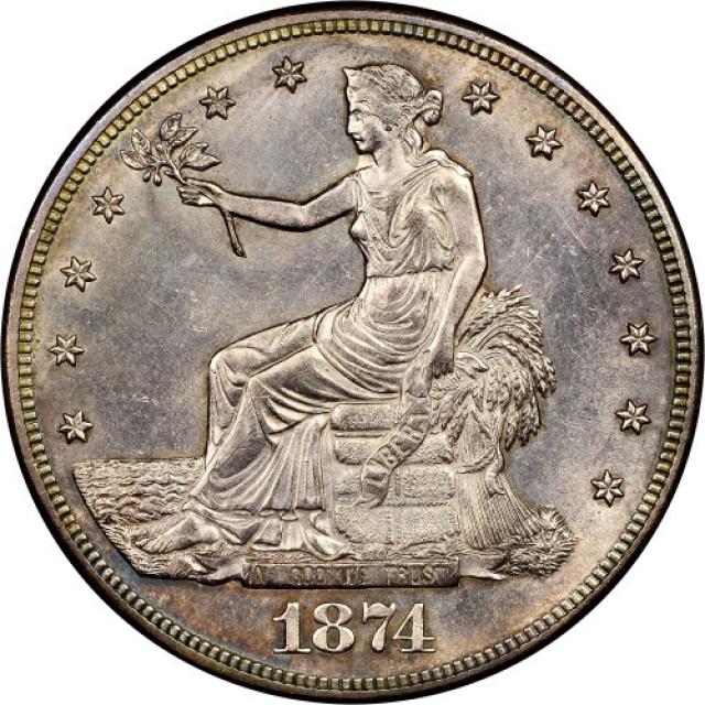 Монета Trade Dollar, 1 долар 1874, США, США