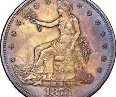 Монета Trade Dollar, 1 долар 1873, США, США