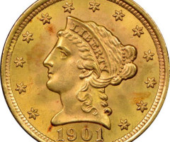 2½ долара 1901, США, США