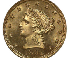 2½ долара 1892, США, США