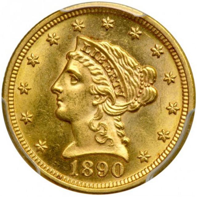 2½ долара 1890, США, США