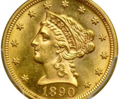 2½ долара 1890, США, США