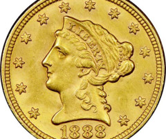 2½ долара 1888, США, США