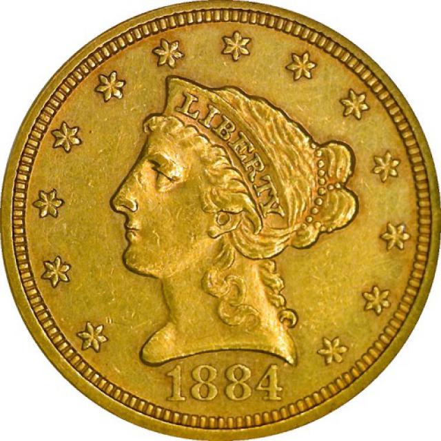 2½ долара 1884, США, США