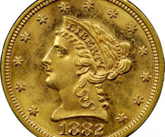 2½ долара 1882, США, США