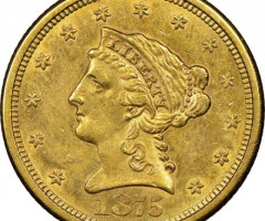 2½ долара 1875, США, США