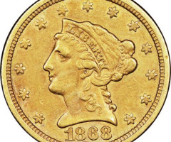 2½ долара 1868, США, США