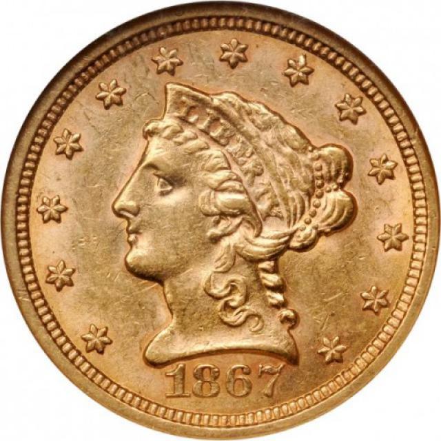 2½ долара 1867, США, США