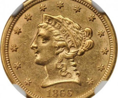 2½ долара 1866, США, США