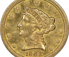 2½ долара 1863, США, США