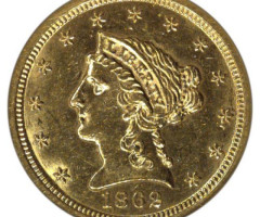 2½ долара 1862, США, США
