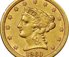 2½ долара 1860, США, США